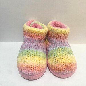 Wonder Nation Baby Girl Slipper Booties Pink